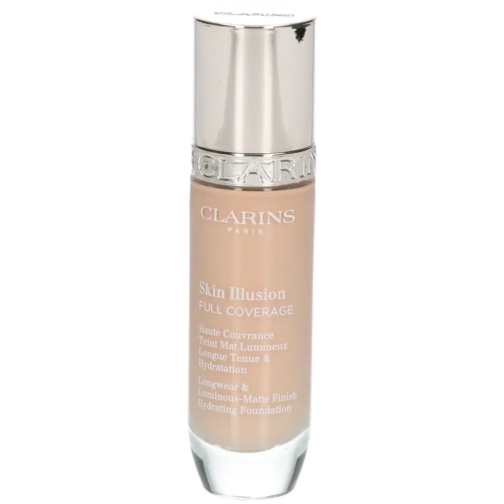 Clarins - Skin Illusion Full Coverage - Foundation mit hoher Deckkraft & mattem Finish für das Gesicht, 30 ml
