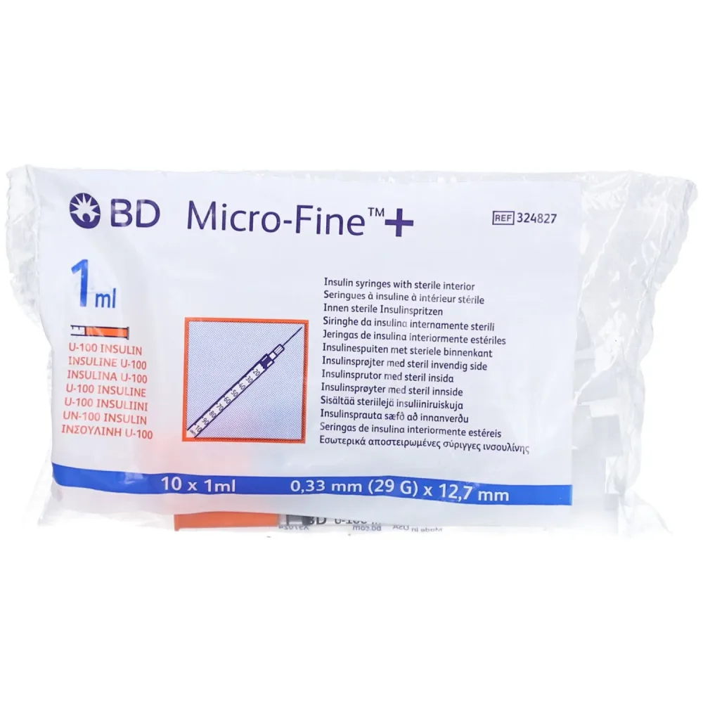 BD Micro-Fine? 29 G 0,3 x 12,7 mm 1 ml + U-100 sterile Insulinspritze
