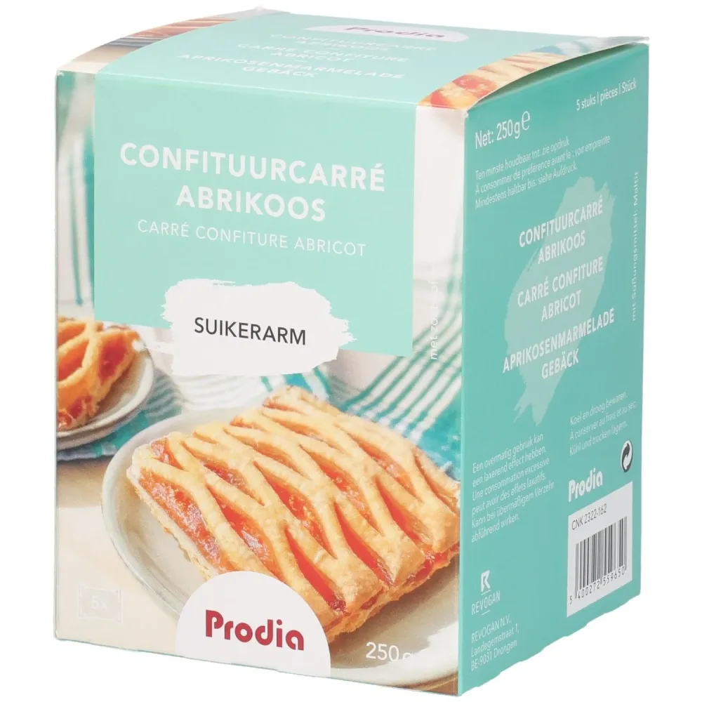 Prodia Gebäck mit Aprikosenkonfitüre