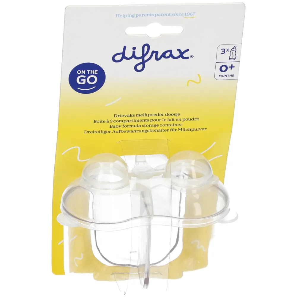 difrax® Box mit 3 Fächern für Milchpulver