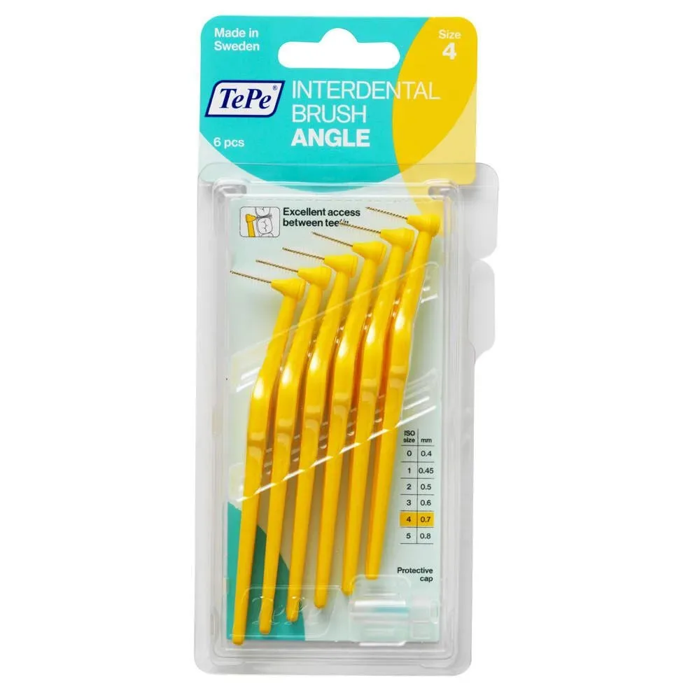 TePe® Angle Interdentalbürsten gelb 0,7 mm