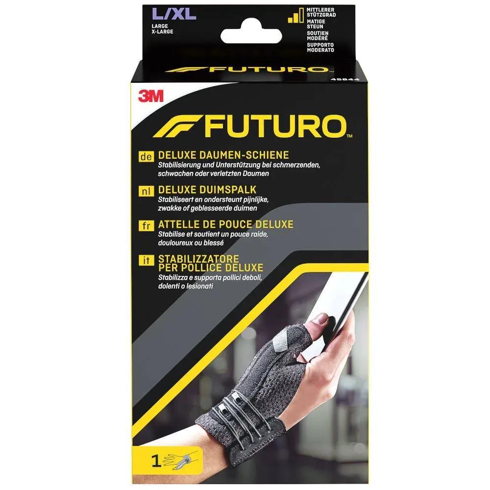 3M FUTURO Deluxe Daumen-Schiene L/XL links/rechts schwarz (1 Stk)