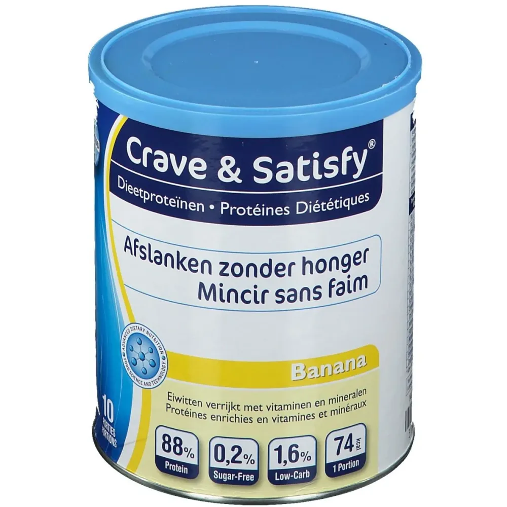 Crave & Satisfy® Diätetische Proteine Bananen-Geschmack