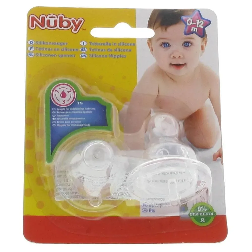 Nuby Silikonsauger 0 - 12 Monaten