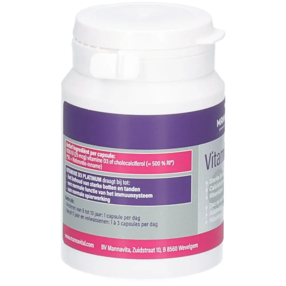 MannaVital Vitamin D3 Platin-Perlen