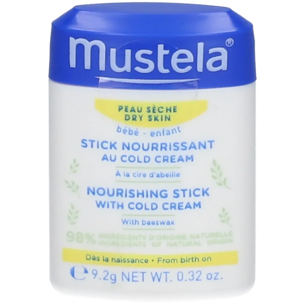 Mustela Nährender Stick mit Cold Cream für trockene Haut (9g)