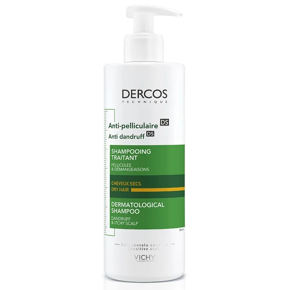 VICHY - Dercos Anti-Schuppen Shampoo trockene Kopfhaut, 390 ml