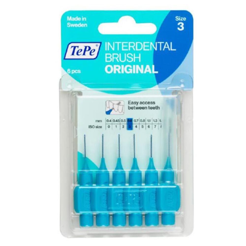 TePe Interdentalbürste 0.6mm, blau (6 Stk)