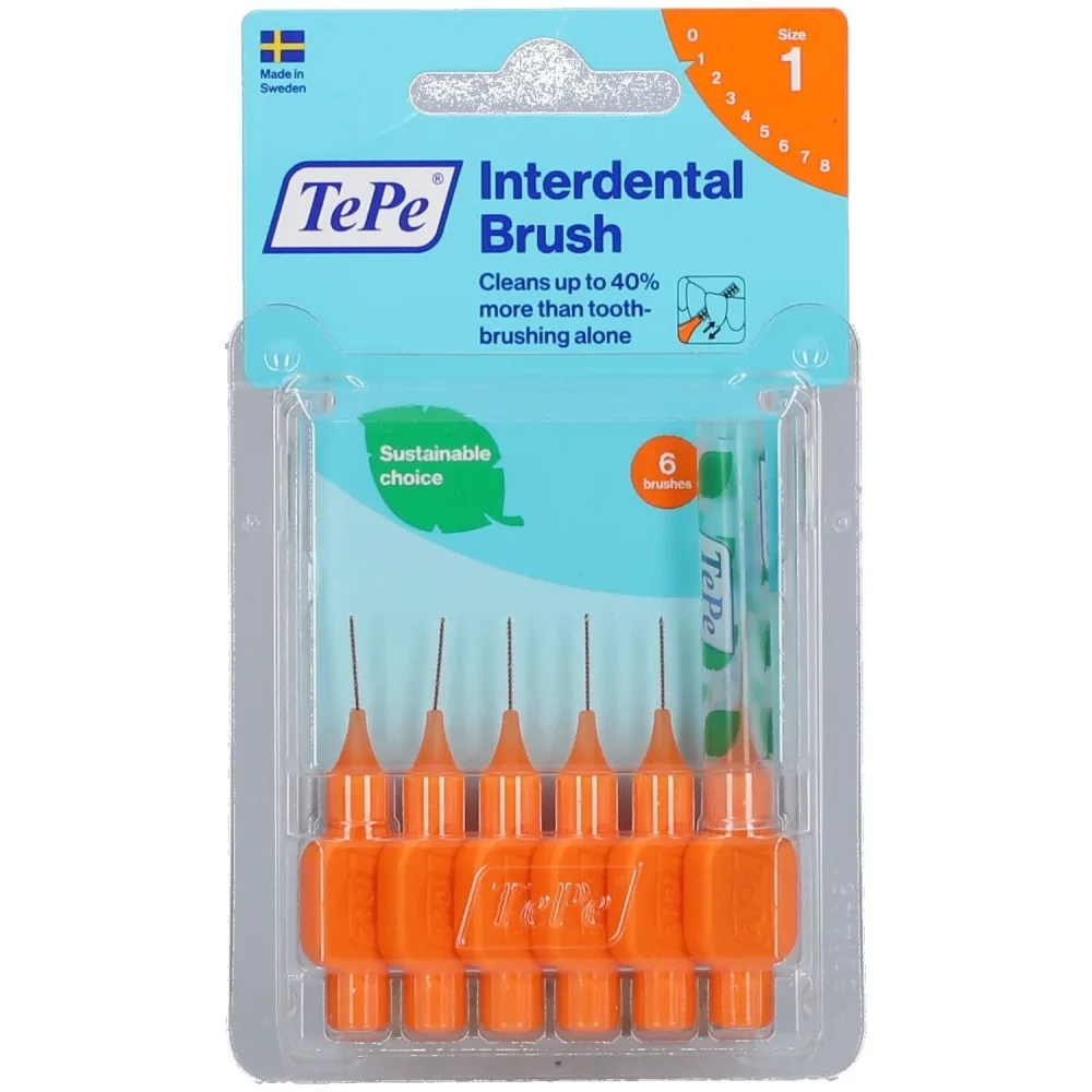 TePe Interdentalbürste 0.45mm, orange (6 Stk)