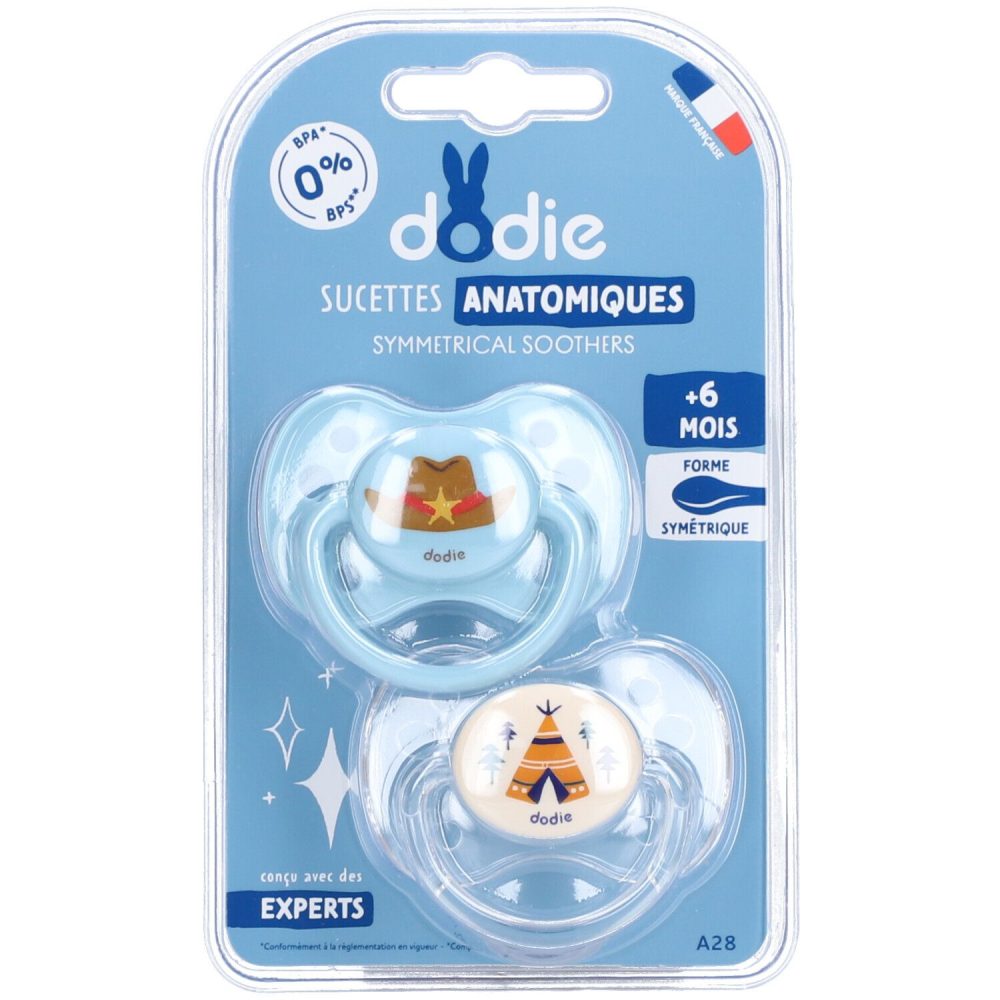 dodie® 2 Silikonschnuller +6 Monate (Farbe nicht wählbar)
