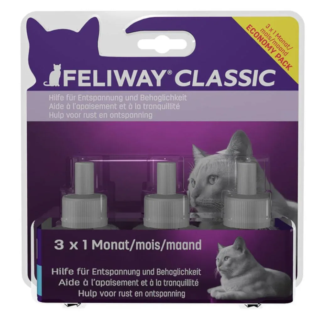 Feliway Classic 3x48ml Nachfüllflakon Vorteilspack zur Beruhigung