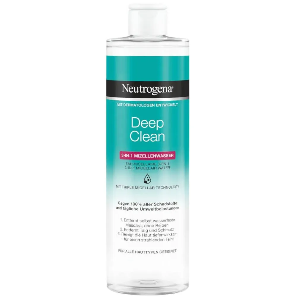 Neutrogena - Skin Detox 3in1 Mizellenwasser, Deep Clean, 400 ml