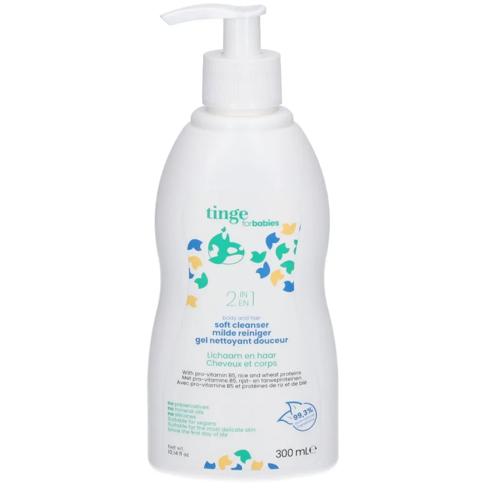 Tinge for babies 2 in 1 Sanftes Reinigungsgel für Haare und Körper
