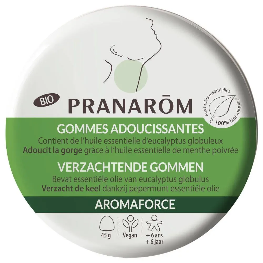 Pranarôm Aromaforce Bio Weichmachende Gummis Minze/Eukalyptus
