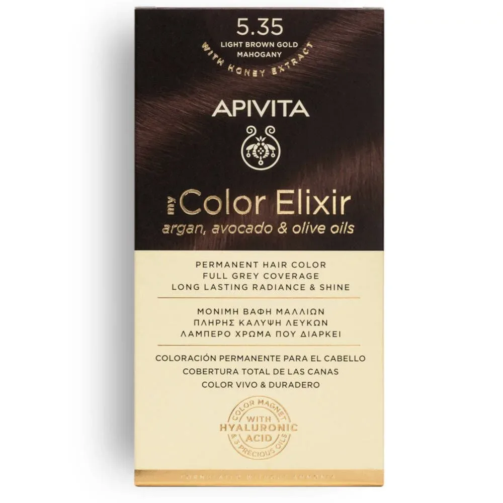 Apivita My Color Elixir 5.35 Marron Claire Gold Mahagoni