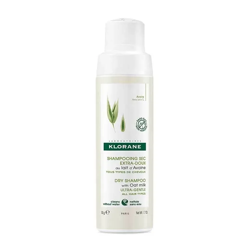 KLORANE - Trockenshampoo Aerosolfrei, Hafermilch, 50 g