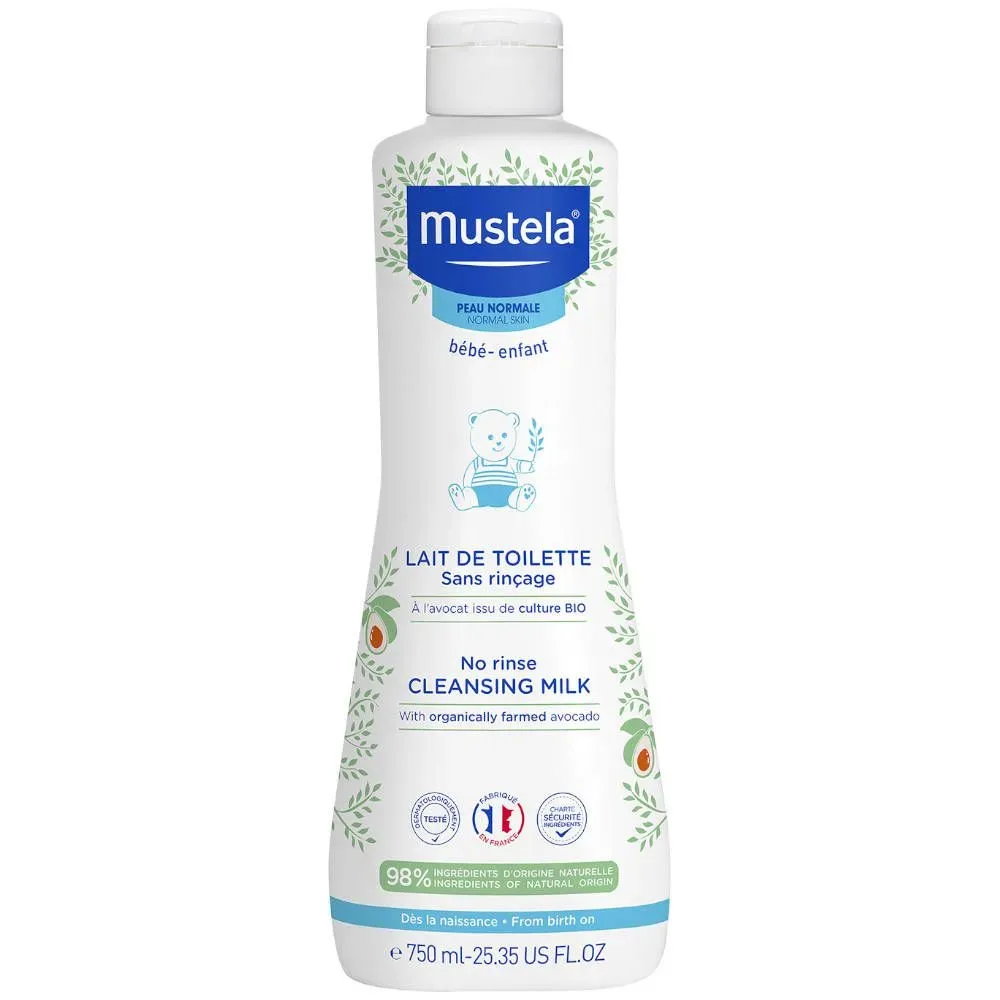 Mustela Baby-Reinigungsmilch normale Haut (750ml)