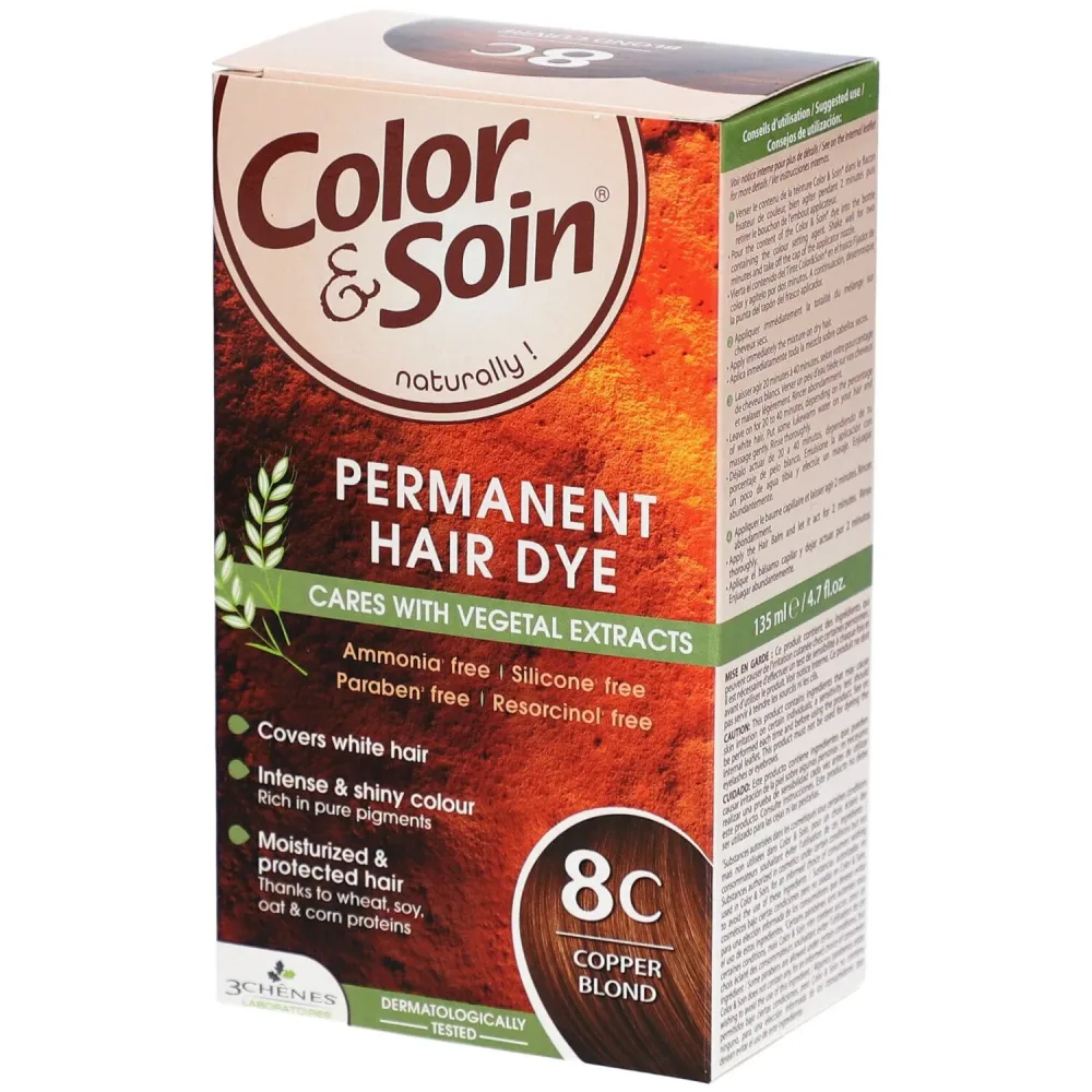 Color & Soin Coloration 8C, Kupferblond (135ml)