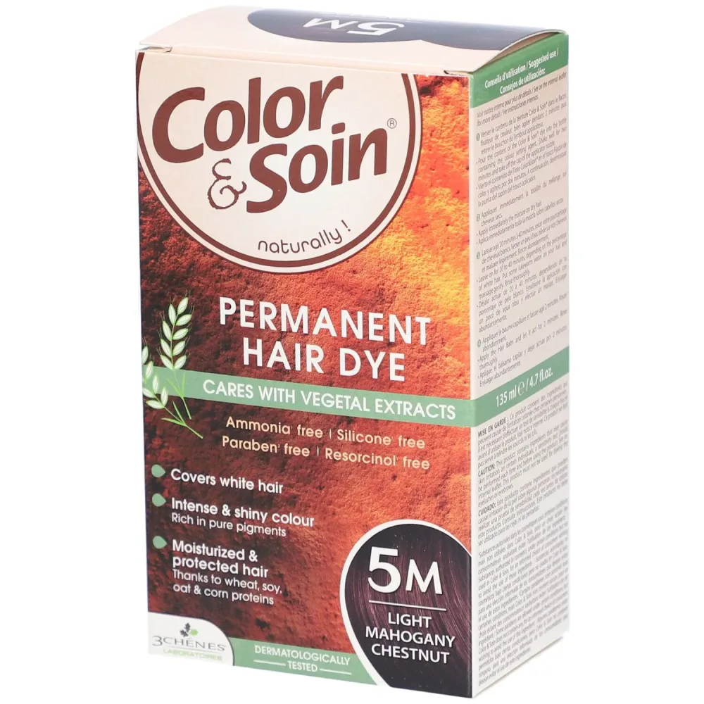 Color & Soin Coloration 5M, hellbraun Mahagoni (135ml)