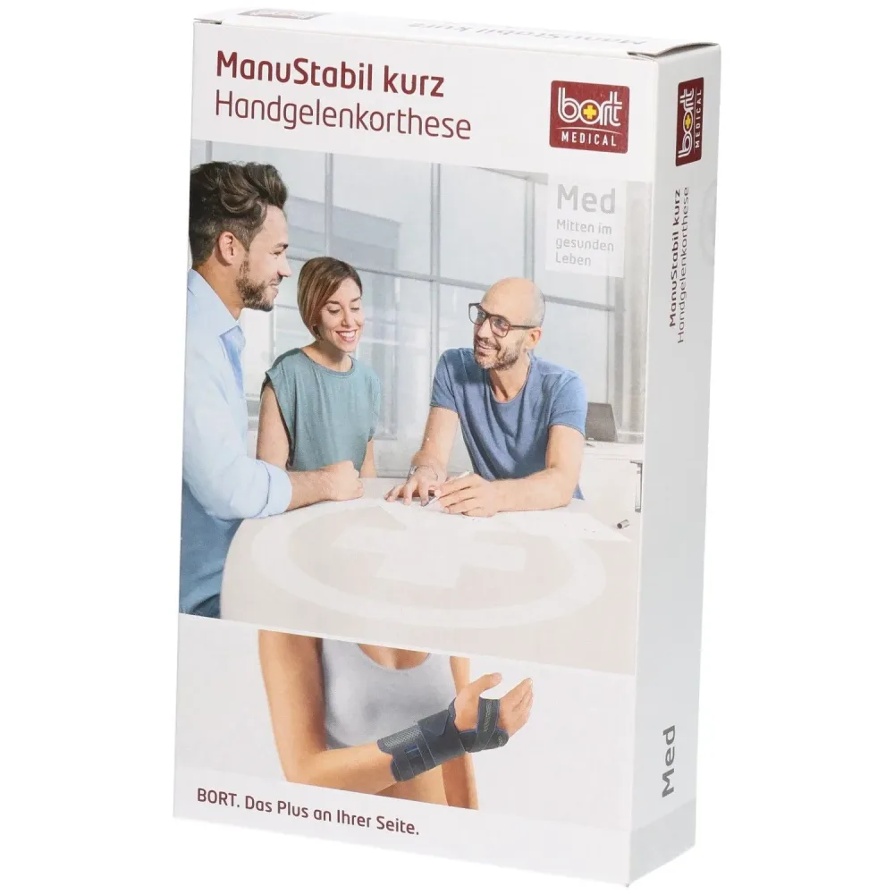 Bort ManuStabil kurz XS -15cm links schwarz