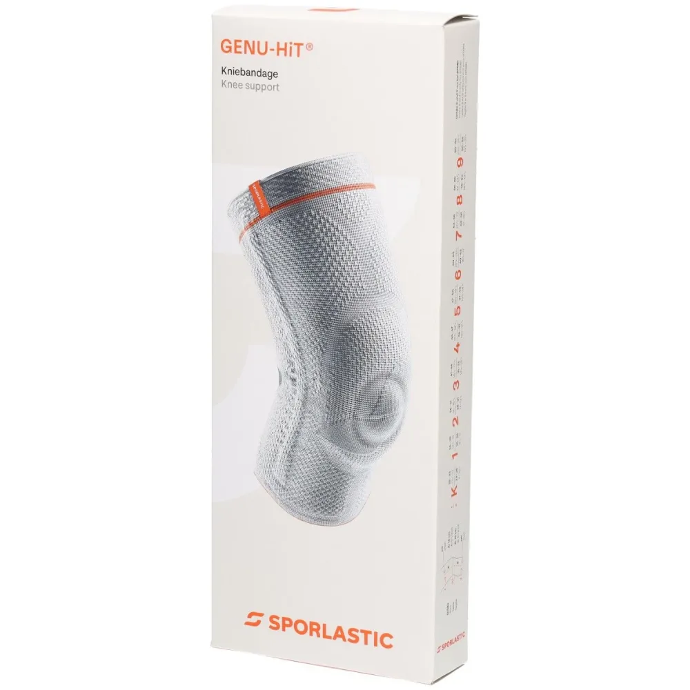 SPORLASTIC Genu-Hit Kniebandage Grösse 4, platinum (1 Stk)