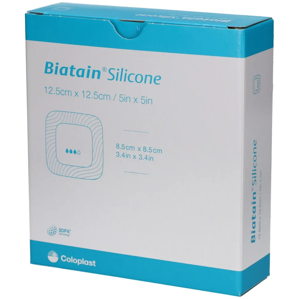 Biatain Silicone Schaumverband 12.5x12.5cm selbstklebend (10 Stk)