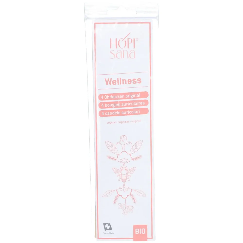 HOPISANA Ohrenkerzen rosa Wellness 4 Stk