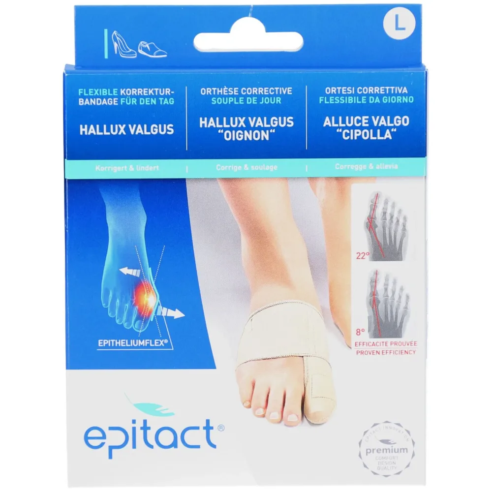 epitact flexible korrektur bandage Hallux Valgus Tag, Grösse L (1 Stk)