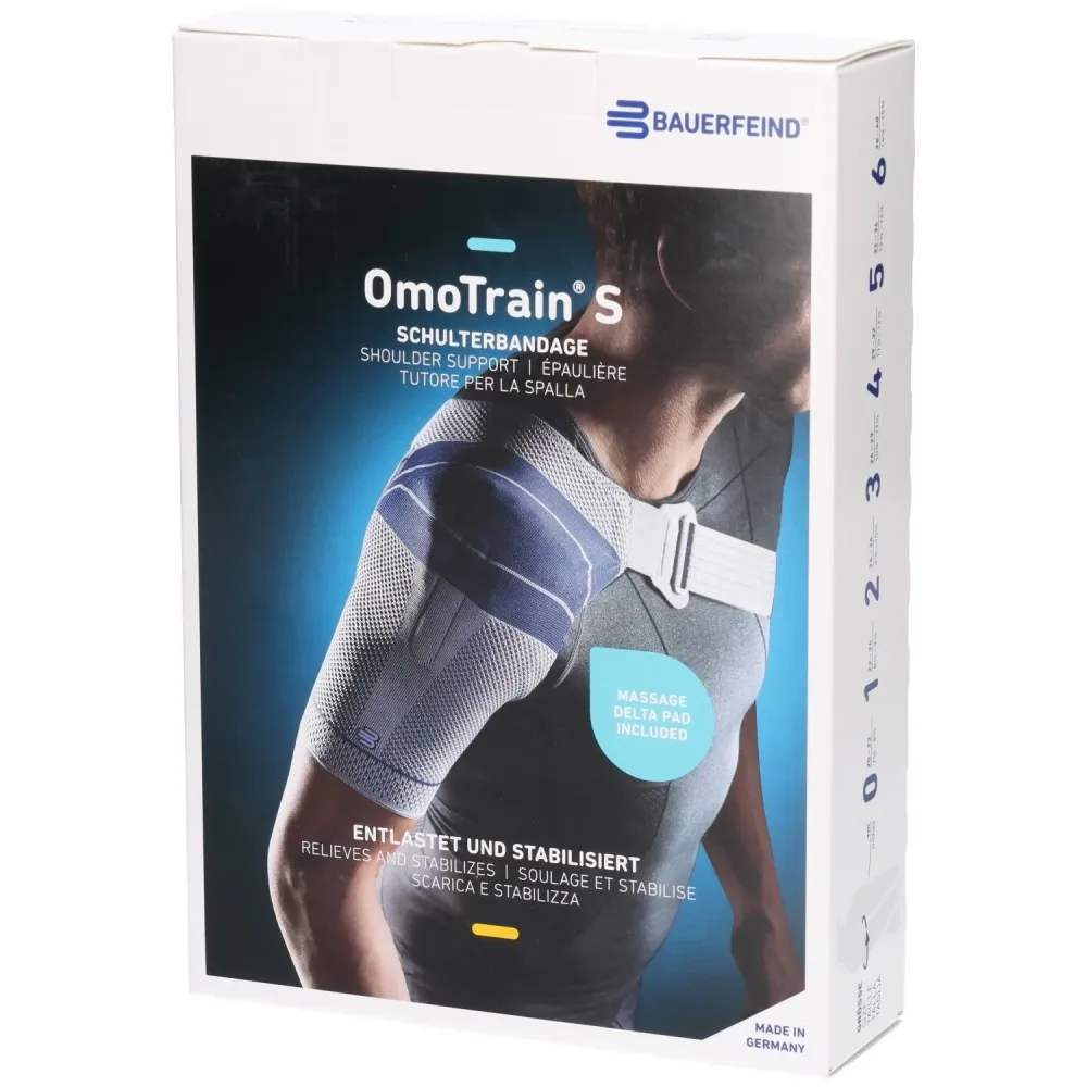 Bauerfeind OmoTrain S Aktivbandage Gr5 rechts titan