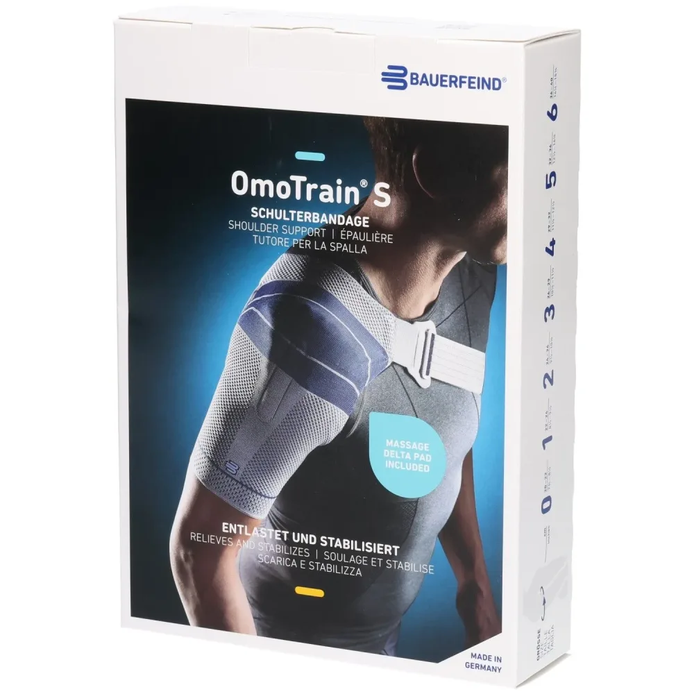 Bauerfeind OmoTrain S Aktivbandage Gr3 links titan