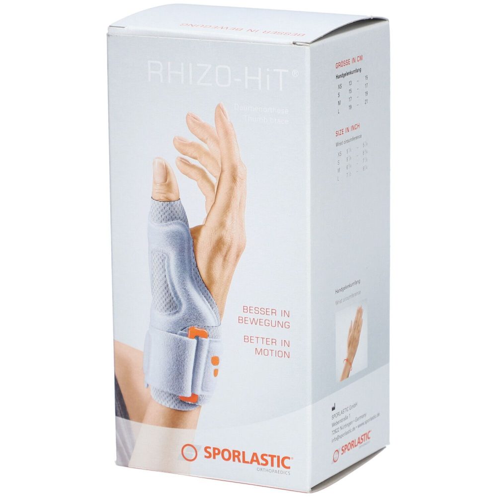 SPORLASTIC Rhizo Hit Orthese, 13-15cm, platinum (1 Stk)