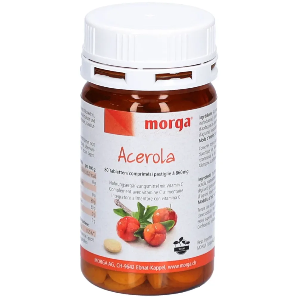 morga Acerola mit Vitamin C Tabletten (80 Stk)