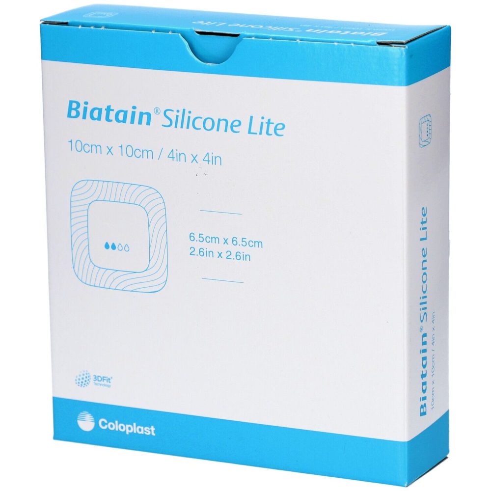 Biatain Silicone Lite Schaumverband 10x10cm (10 Stk)