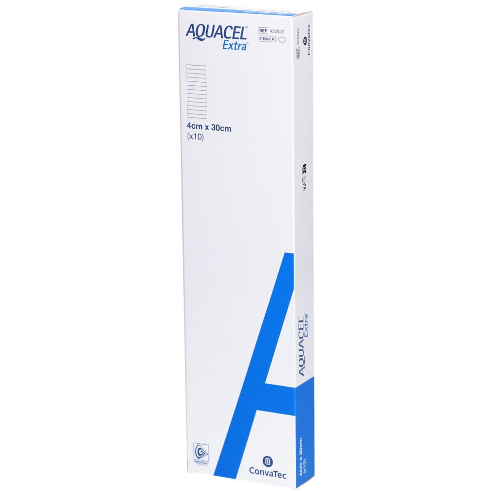 ConvaTec AQUACEL Extra Hydrofiber Verband 4x30cm (10 Stk)