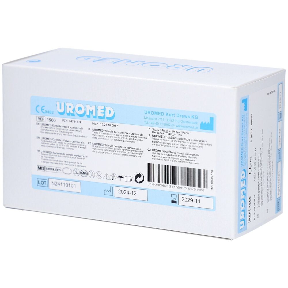 UROMED Katheterventil universal (5 Stk)