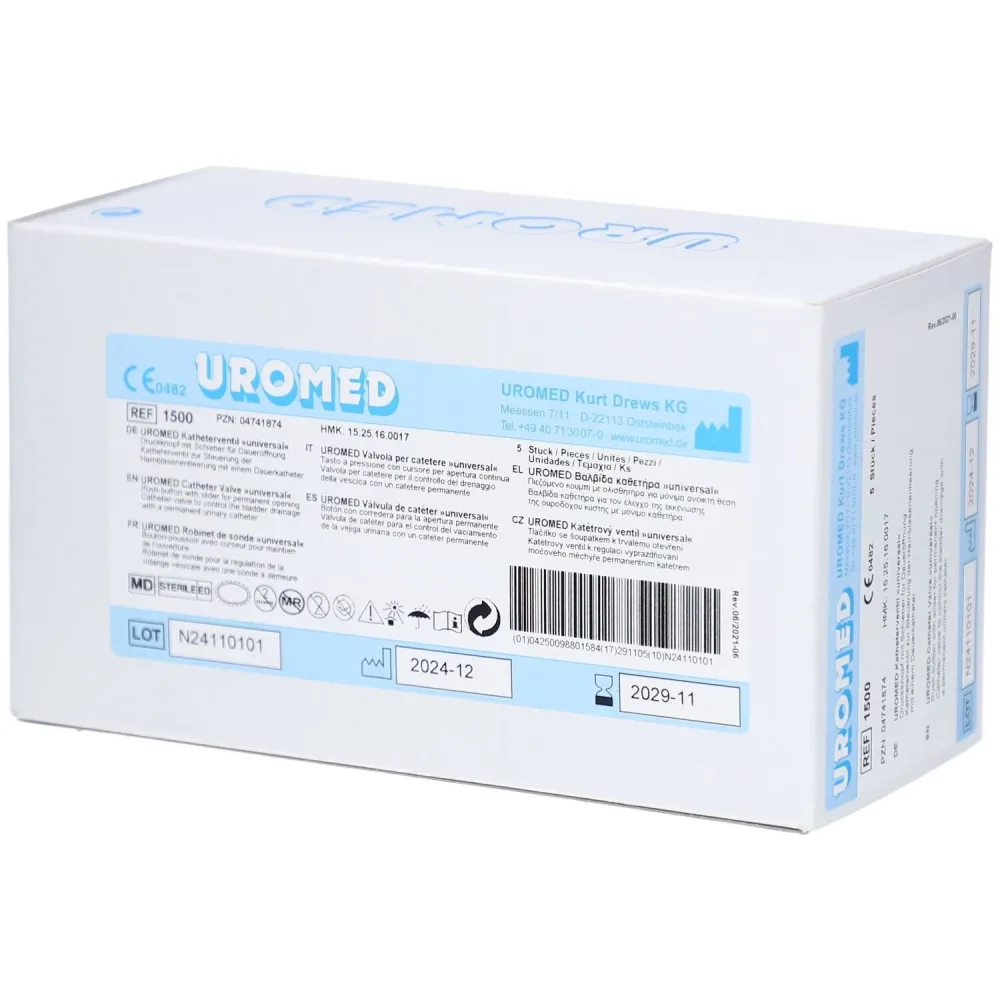 UROMED Katheterventil universal (5 Stk)