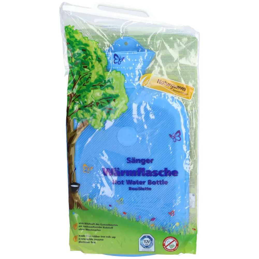Sänger Wärmflasche Lamelle, 2 Liter, 1-seitig, blau (1 Stk)
