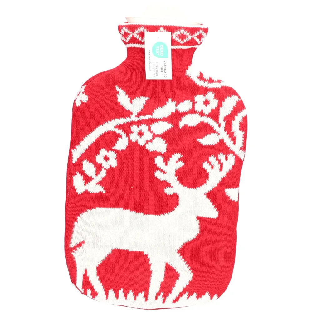 Sänger Wärmflasche Strickbezug rot Hirsch 2 Liter (1 Stk)