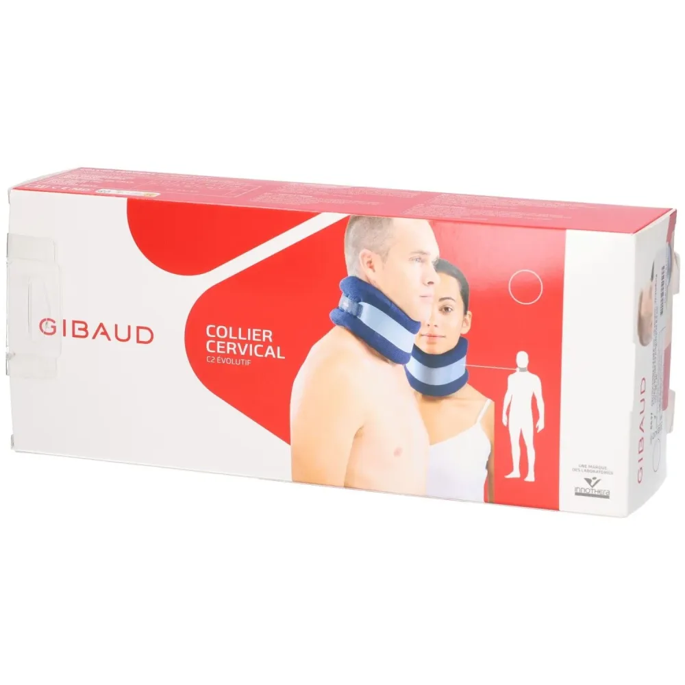 GIBAUD Cervicalstütze C2 35-40cm, blau (1 Stk)