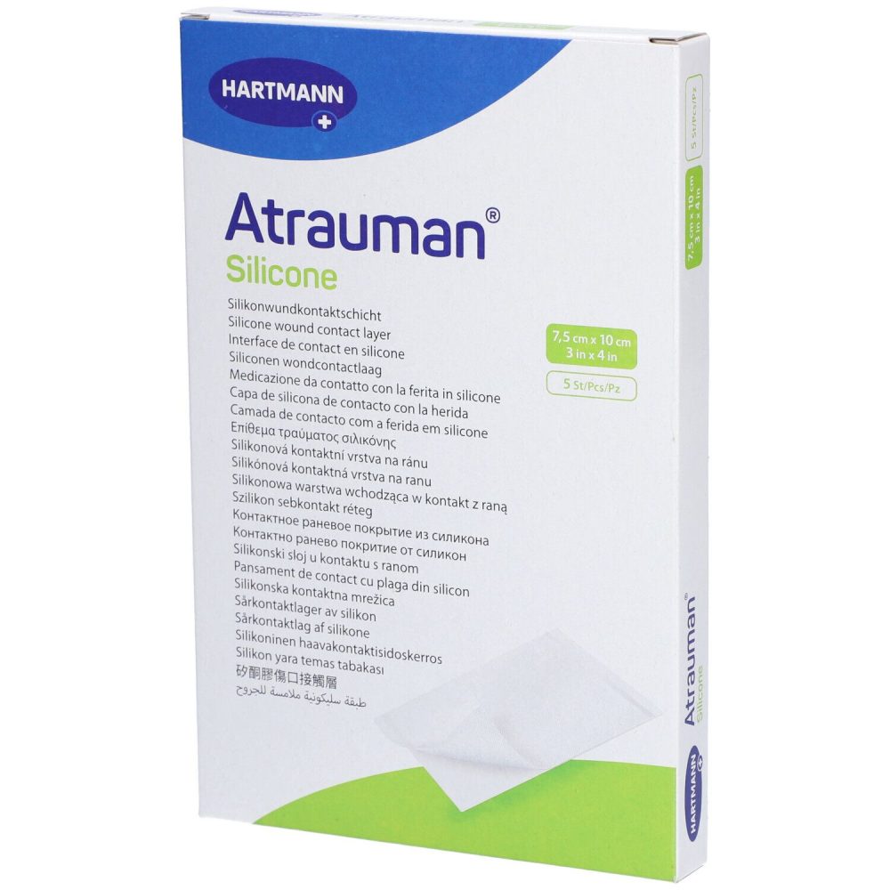 Atrauman Silicone 7.5x10cm steril (5 Stück)