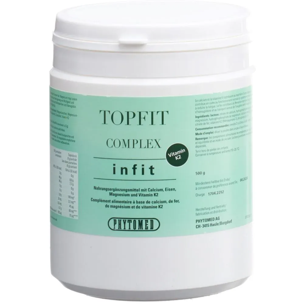 Phytomed Infit Topfit Complex + Vitamin K2 Pulver (500g)