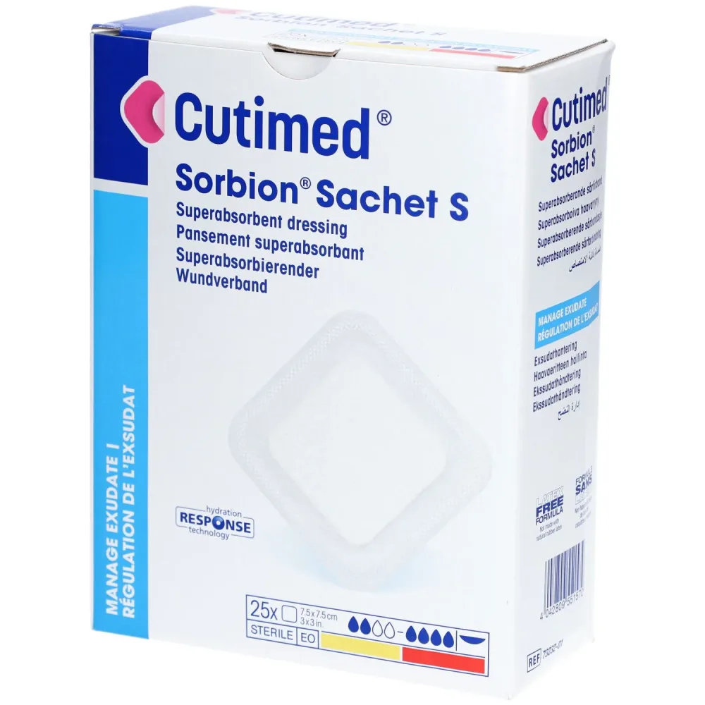 Cutimed Sorbion Sachet S 7.5x7.5cm (25 Stk)