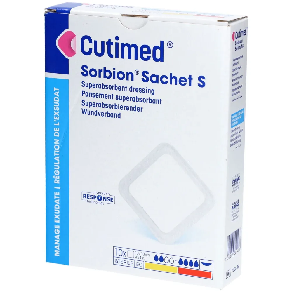 Cutimed Sorbion Sachet S 10x10cm (10 Stk)
