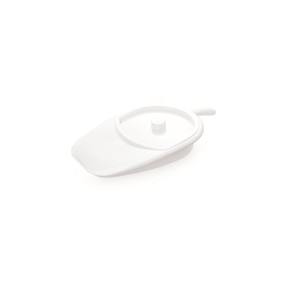 VITILITY Bettpfanne mit Deckel weiss (1 Stk)
