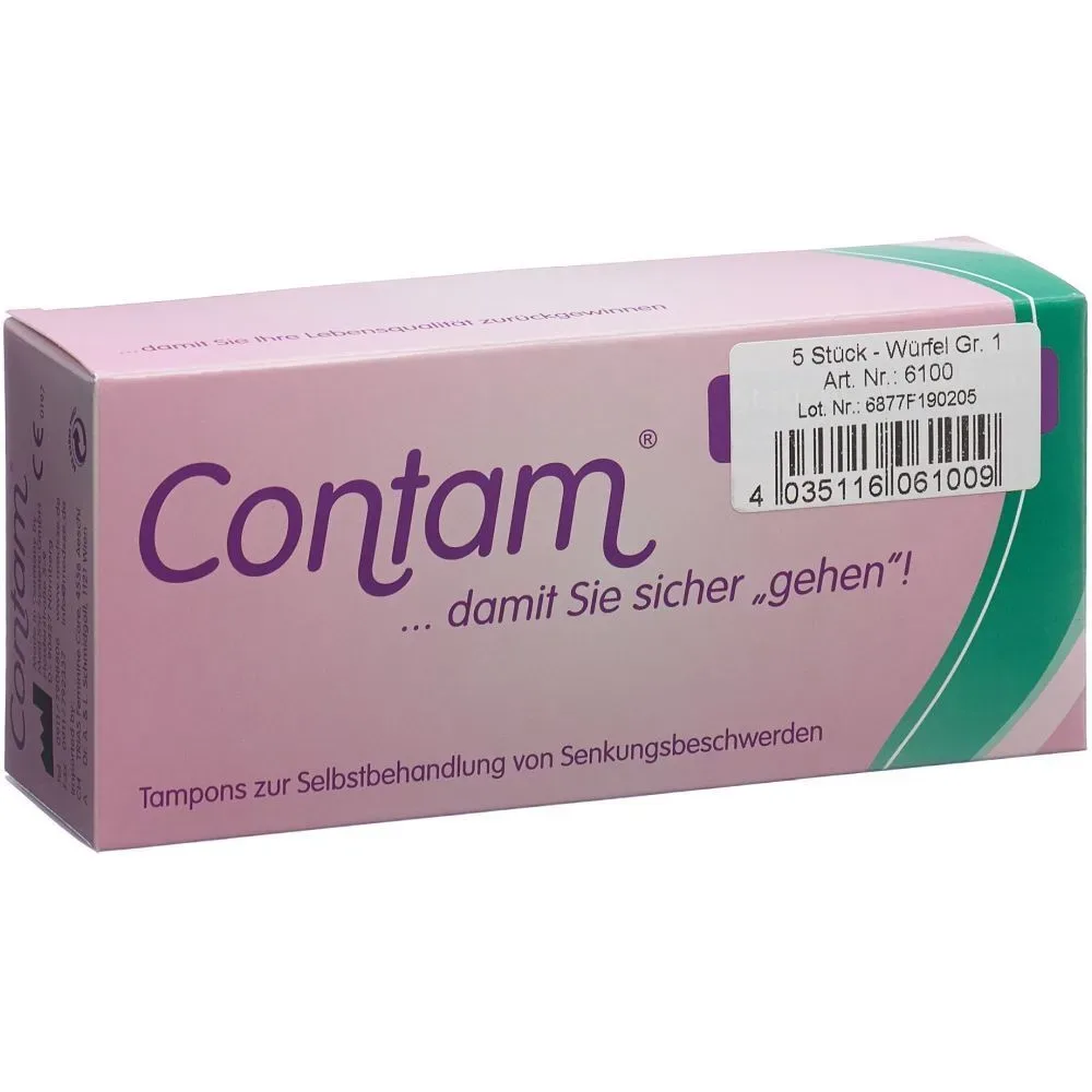 Contam Würfeltampon 32mm Grösse 1 (5 Stk)