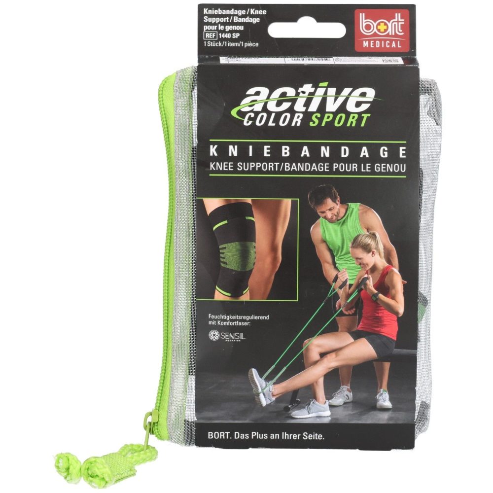 bort Sport Kniebandage L schwarz (1 Stück)