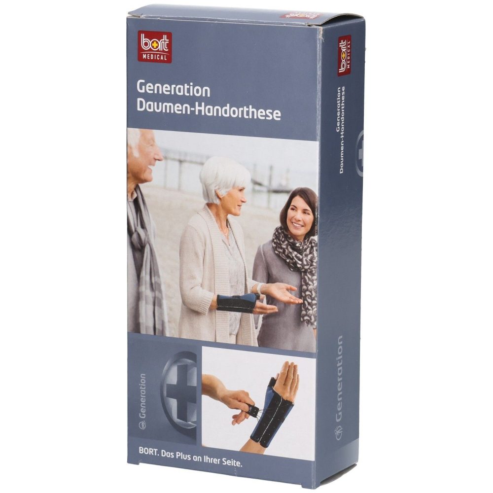 bort Generation Daumen-Handbandage M rechts blau (1 Stück)