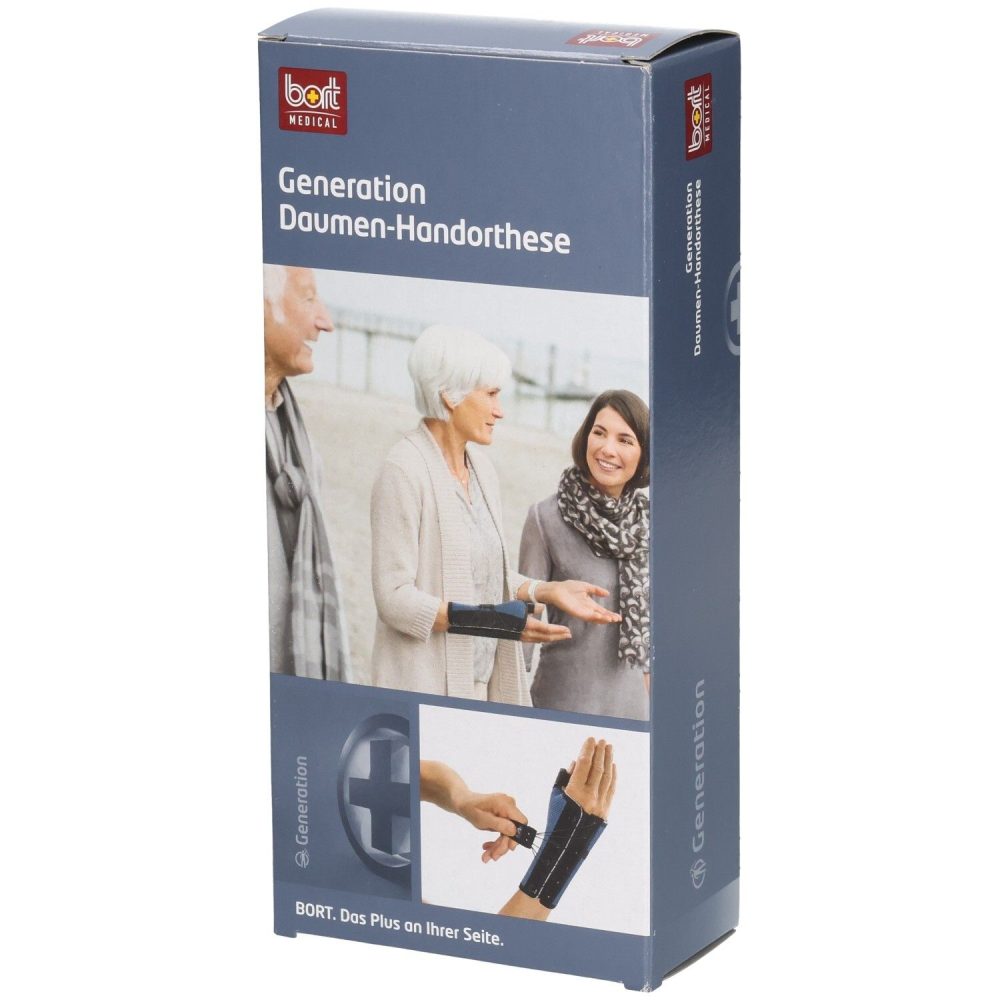 bort Generation Daumen-Handbandage L rechts blau (1 Stück)