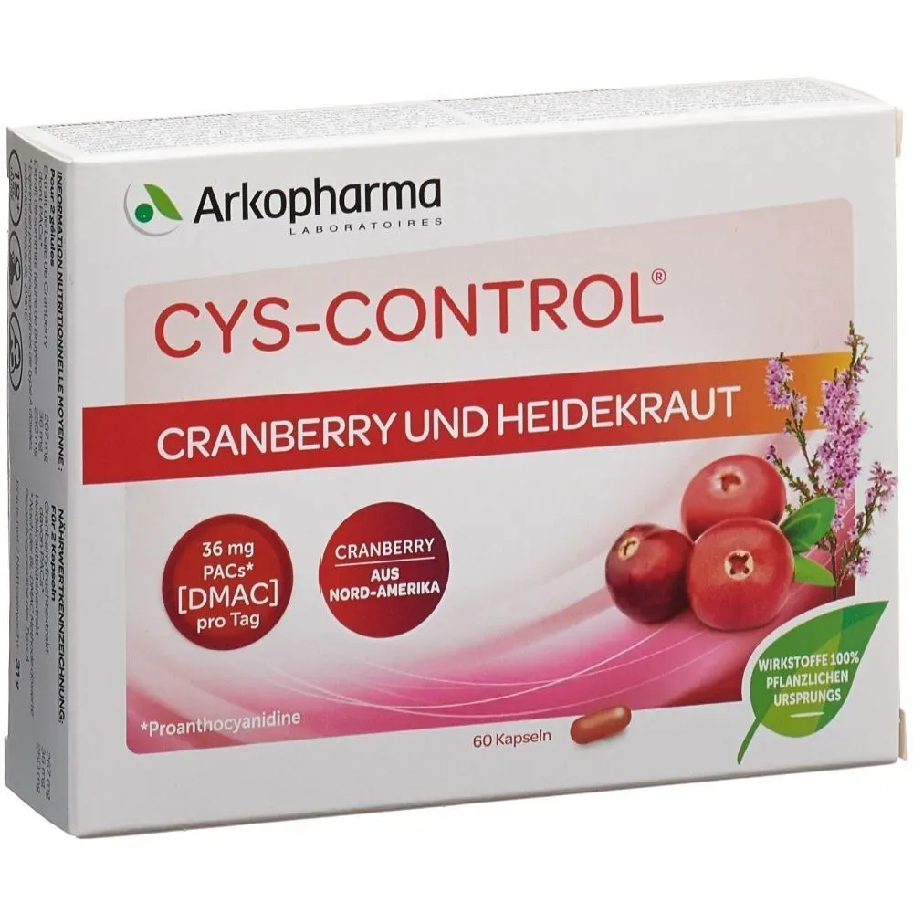 CYS-CONTROL Kapseln Cranberry und Heidekraut (60 Stk)
