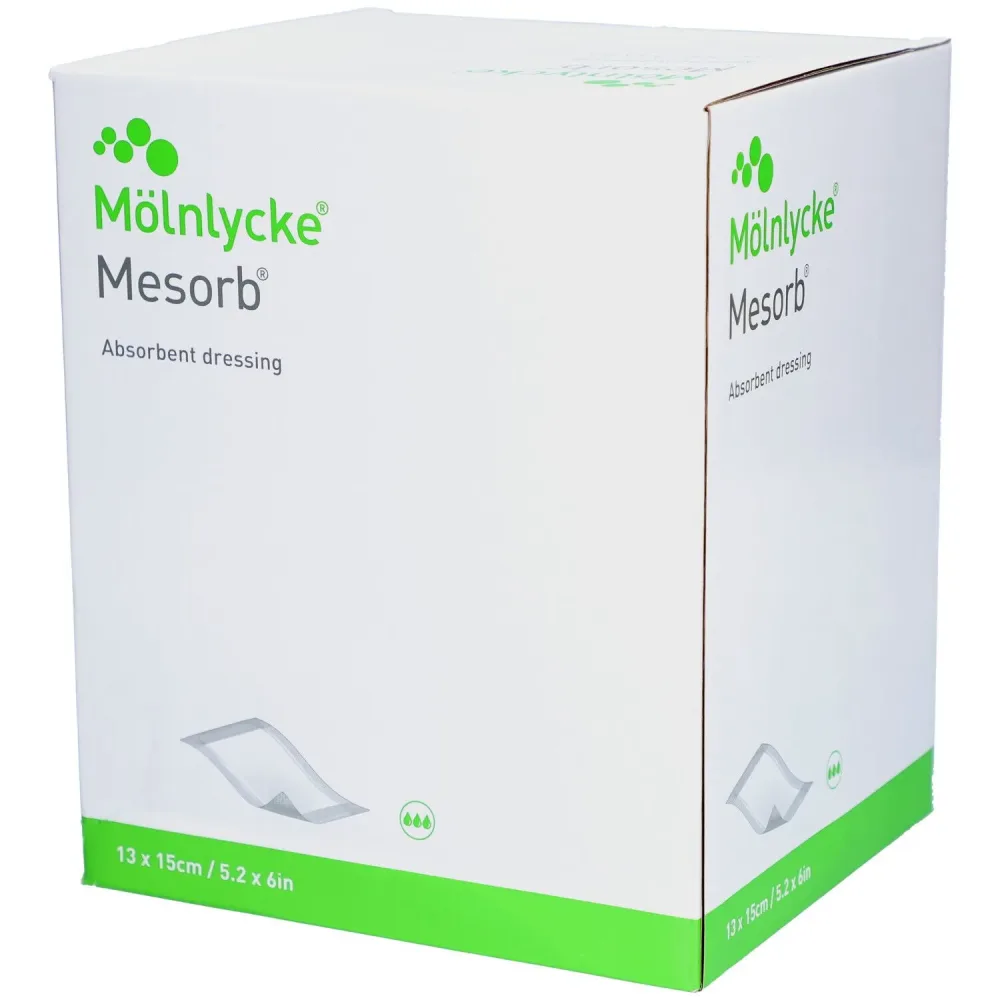 Mesorb absorbierender Verband 13x15cm steril (50 Stk)